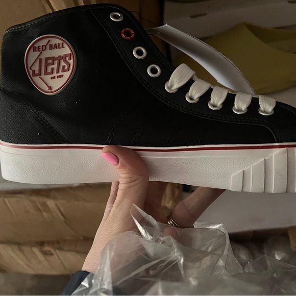 red ball jets Shoes Red Ball Jets Sneakers Size 5 Poshmark